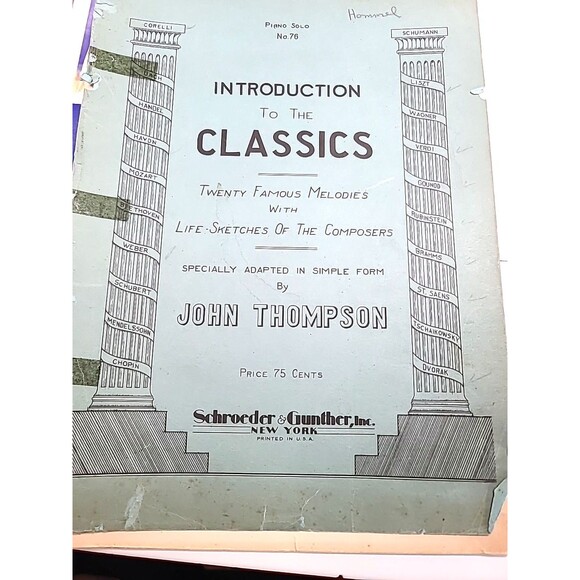 Vintage Mixed Large  Lot Of Music Sheets/ Books For Piano - Picture 8 of 14